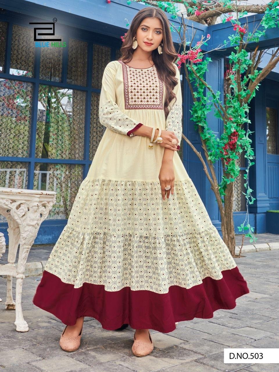 Anarkali cotton clearance kurtis wholesale