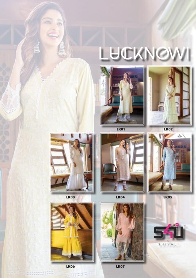 Lucknowi S4U by Shivali Wholesale Catalogue Kurtis