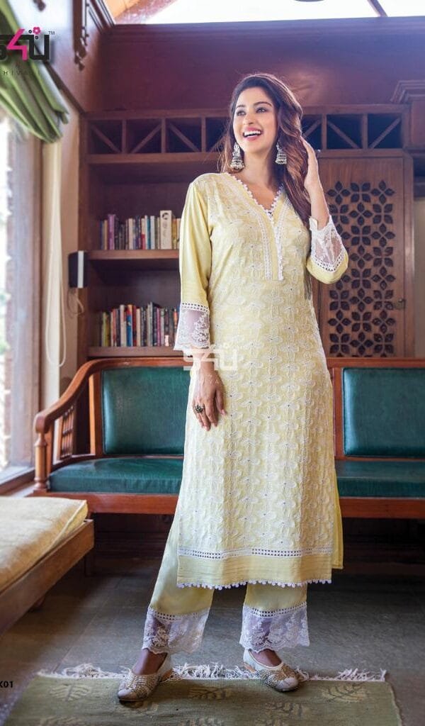 Lucknowi S4U by Shivali Wholesale Catalogue Kurtis