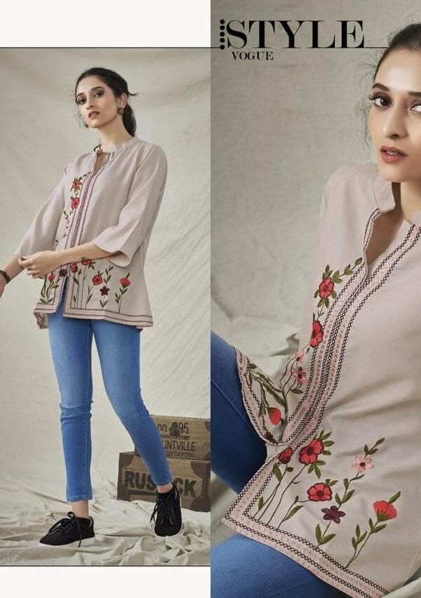 Vastrikaa Wings Tops Vol Wholesale Catalogue Kurtis