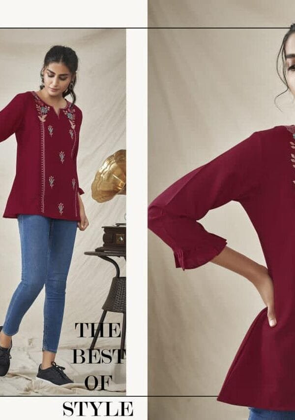 Vastrikaa Wings Tops Vol Wholesale Catalogue Kurtis