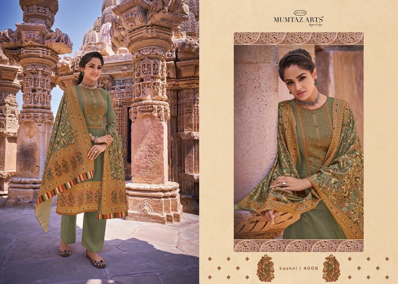 MUMTAZ ARTS RANGON KI DUNIYA KASHNI Shree Ganesh Cotton Dress Materials Wholesale Salwar Suit