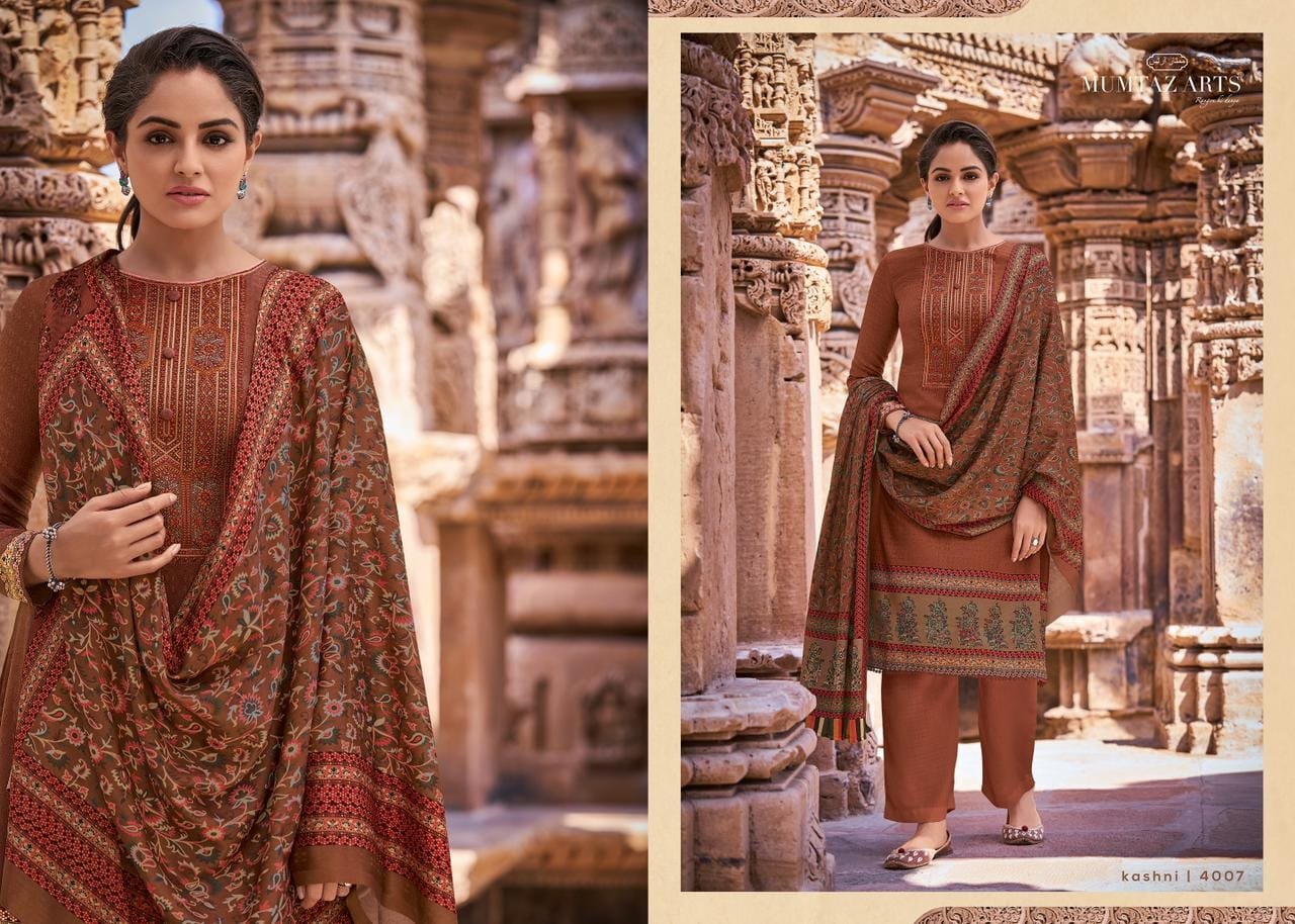 MUMTAZ ARTS RANGON KI DUNIYA KASHNI Shree Ganesh Cotton Dress Materials Wholesale Salwar Suit