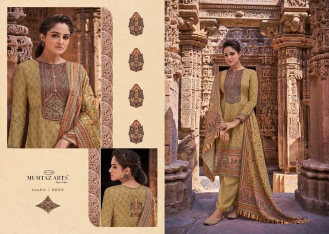 MUMTAZ ARTS RANGON KI DUNIYA KASHNI Shree Ganesh Cotton Dress Materials Wholesale Salwar Suit