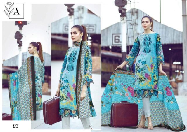 Alizeh Lawn Dress Material In Surat