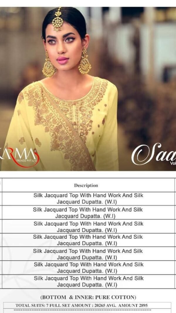 Buy Karma Saaz Vol 2 Catalog Wholesalers