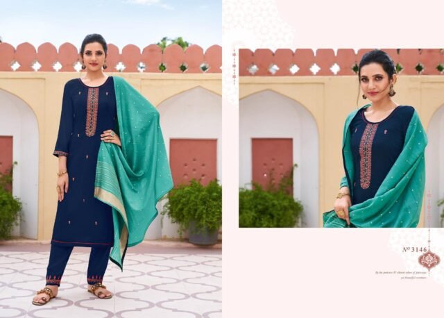 Buy Ladies Suit Readymade Rangoon Kessi Group Glory Series 3141 To 3146