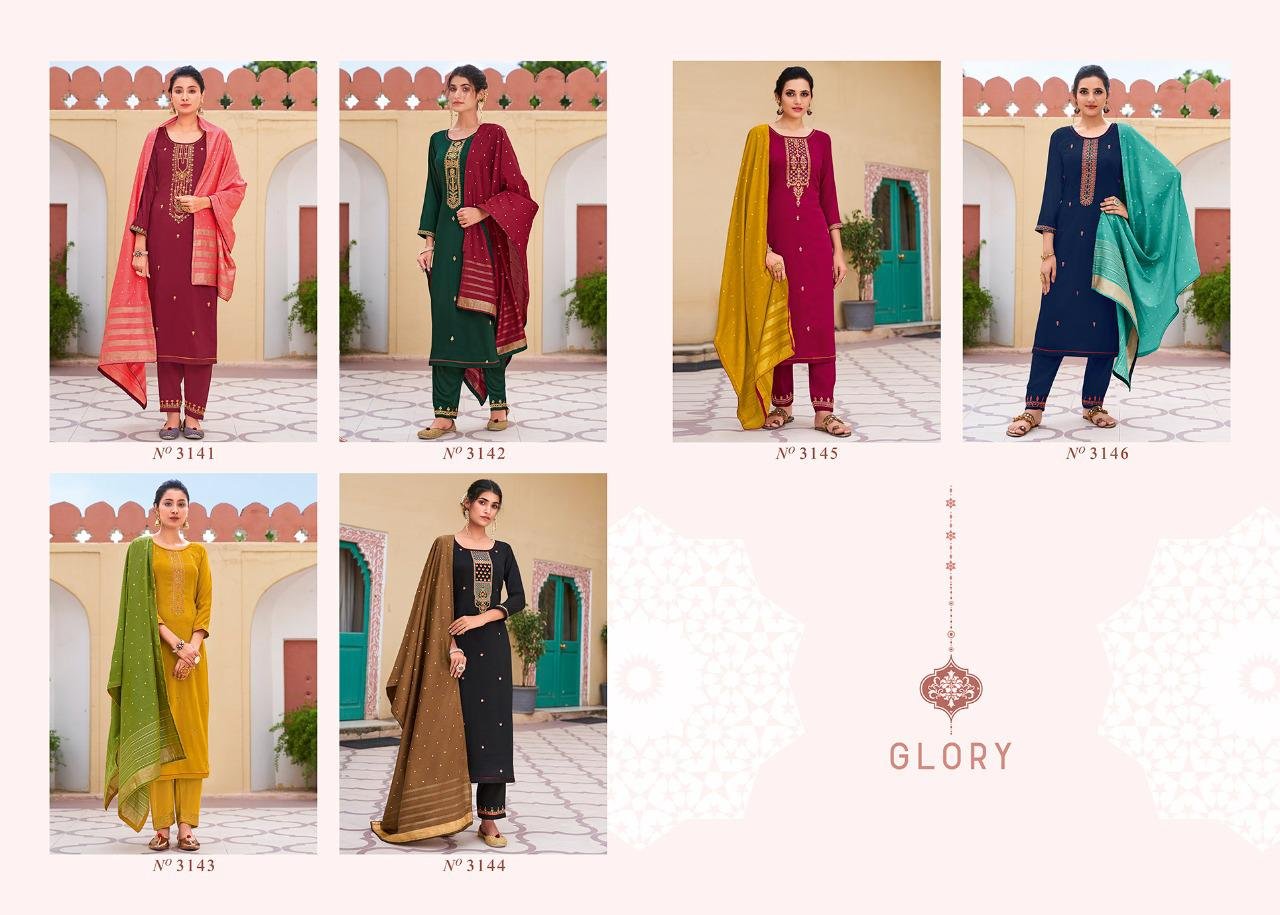 Buy Ladies Suit Readymade Rangoon Kessi Group Glory Series 3141 To 3146 