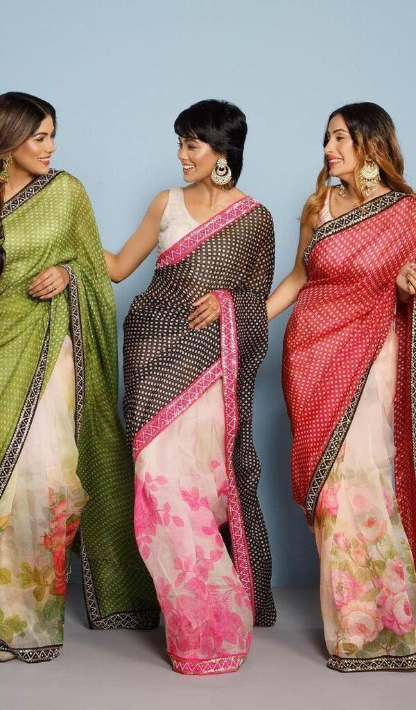 Buy Pure Organza Saree Online 01