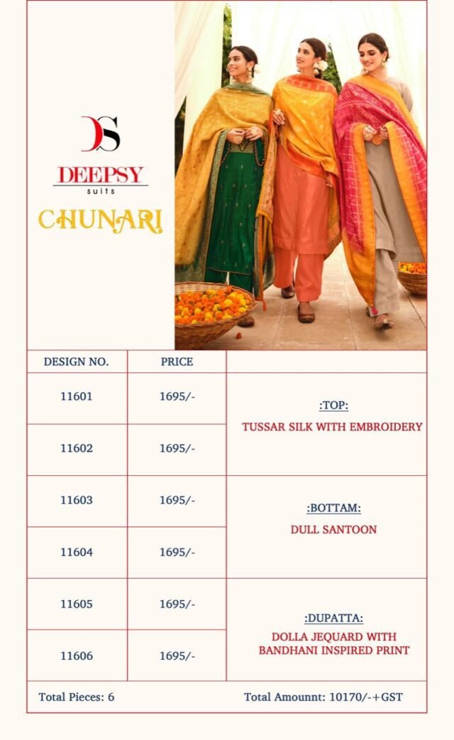 CHUNARI DEEPSY SUITS Dress Material Wholesale With Price