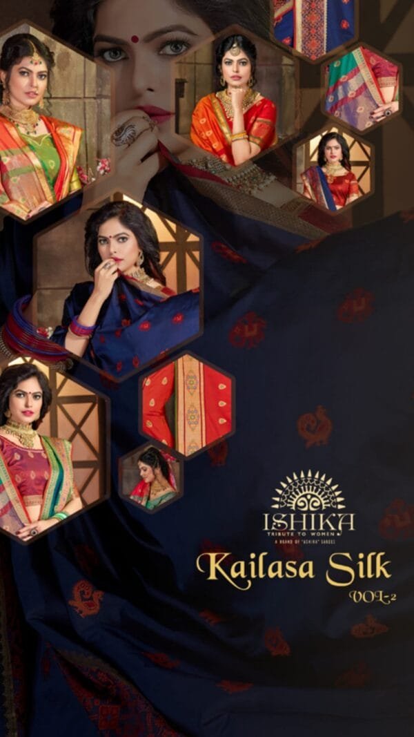 ISHIKA KAILASA SILK VOL-2 SAREES Wholesale Saree For Business Online