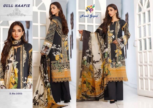 Gull Hafish 3 Karachi Style Heavy Pure Cotton Dress Cotton Suits Wholesale