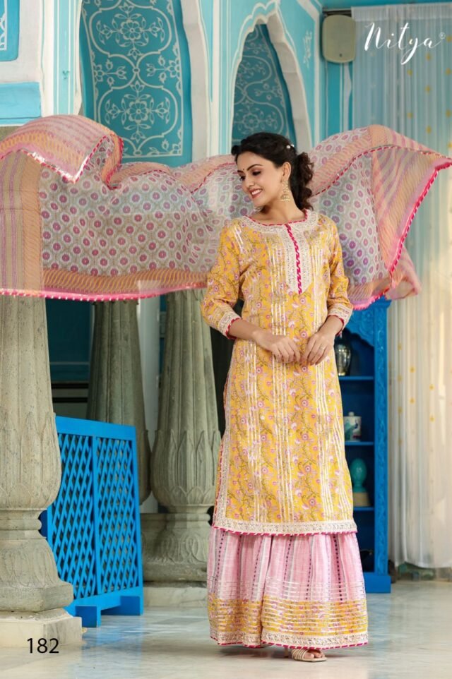 Cotton Readymade Dresses Sharara by Lt Nitya