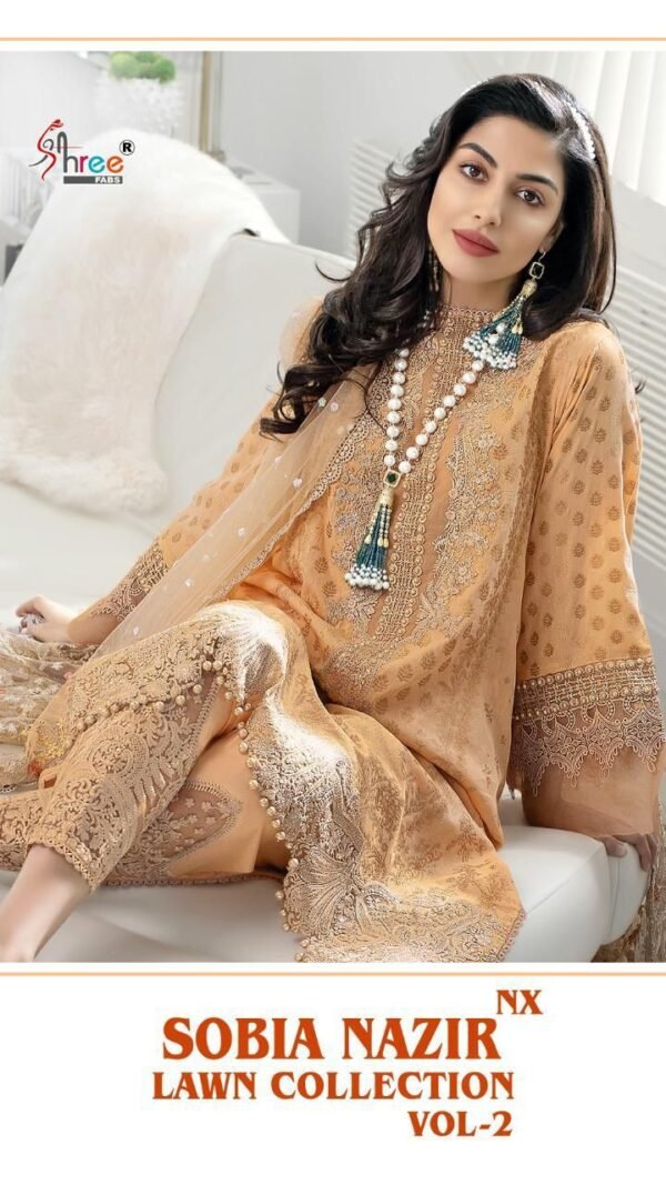 Designer Suits Pakistani Sobia Nazir Lawn Collection Vol-02 Nx