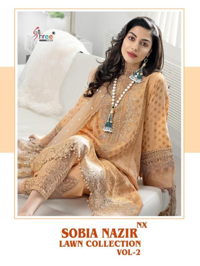 Designer Suits Pakistani Sobia Nazir Lawn Collection Vol-02 Nx