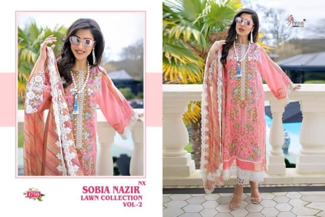 Designer Suits Pakistani Sobia Nazir Lawn Collection Vol-02 Nx