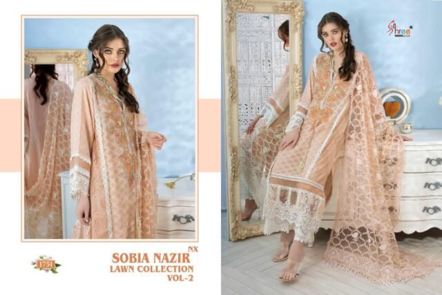 Designer Suits Pakistani Sobia Nazir Lawn Collection Vol-02 Nx