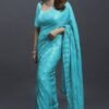 Embroidery Sequence Work Saree 07