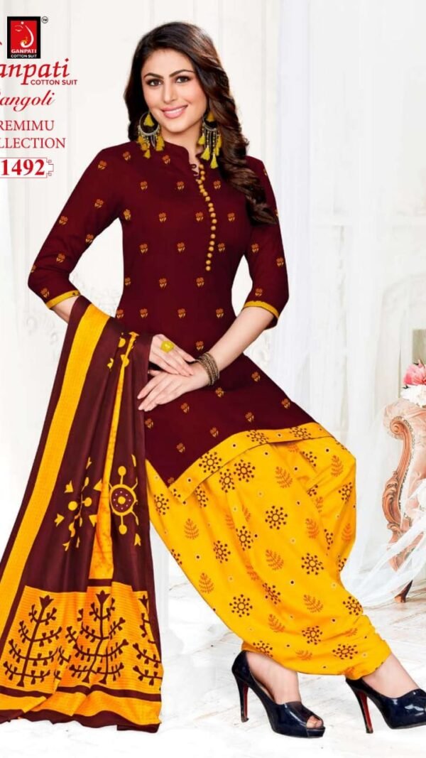 Ganpati Premium Collection Readymade Patiyala Dress