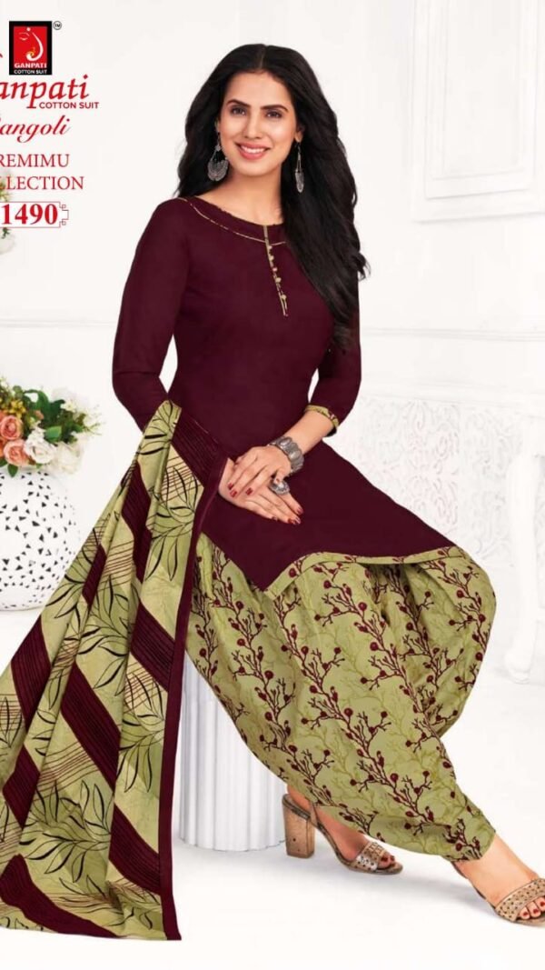 Ganpati Premium Collection Readymade Patiyala Dress