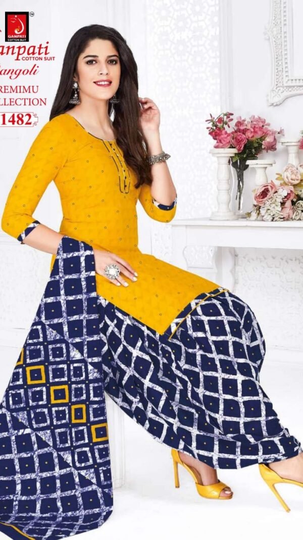 Ganpati Premium Collection Readymade Patiyala Dress