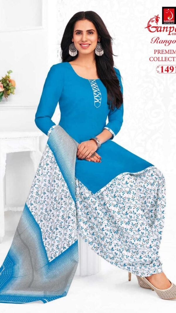 Ganpati Premium Collection Readymade Patiyala Dress