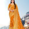 Heavy Jari Emb Work Saree with Heavy Stone Work 11
