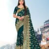 Heavy Jari Emb Work Saree with Heavy Stone Work 12