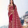 Heavy Jari Emb Work Saree with Heavy Stone Work 07