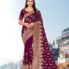 Heavy Jari Emb Work Saree with Heavy Stone Work 09