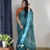 Heavy Linen Sarees with Digital Print Work 01