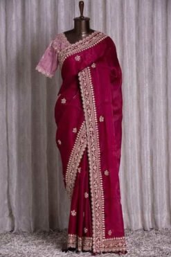 Heavy Vichitra Silk Trending Designer Saree