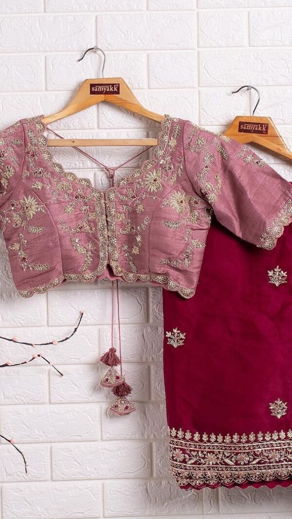 Heavy Vichitra Silk Trending Designer Saree