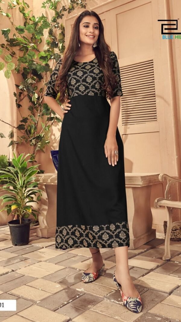 ICE BLUE HILLS Wholesale Kurti Catalogue