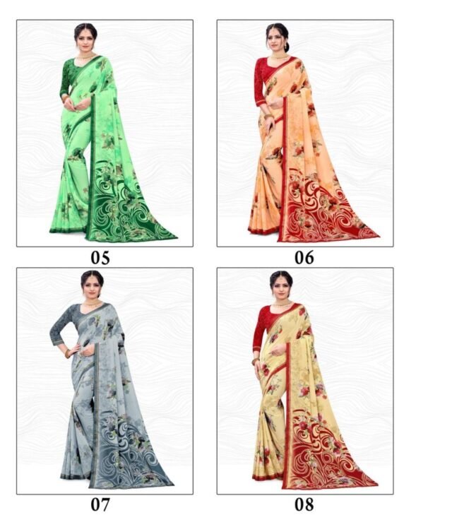 Jannat Kashvi Combo Saree Wholesaler in Surat