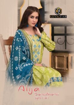 Keval Fab Alija Bandhani Special Dress Material In Surat
