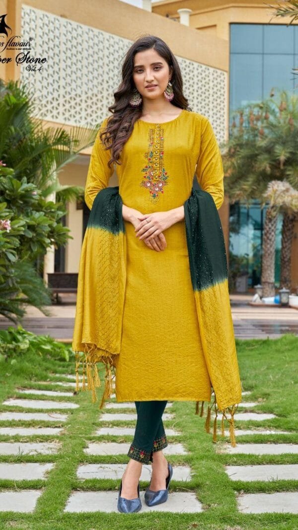 Ladies Flavour Copper Stone Vol-4 Wholesale Kurti Catalogue