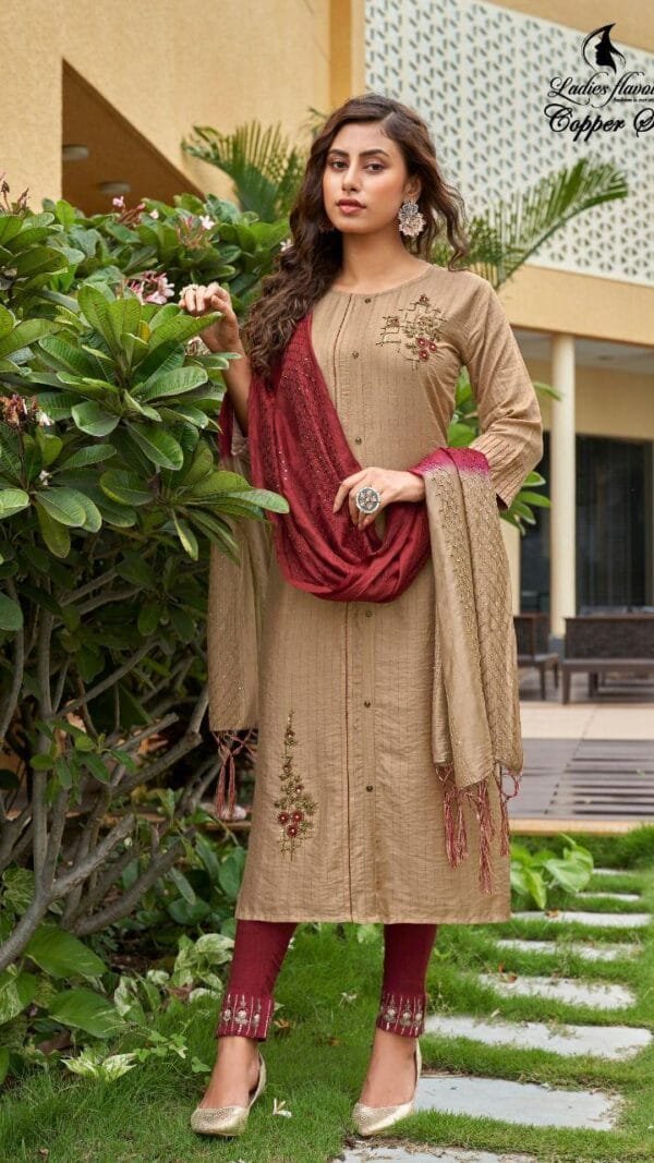 Ladies Flavour Copper Stone Vol-4 Wholesale Kurti Catalogue