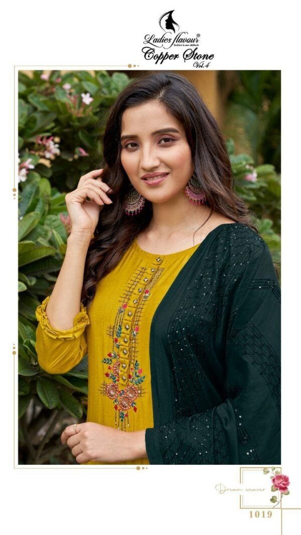 Ladies Flavour Copper Stone Vol-4 Wholesale Kurti Catalogue
