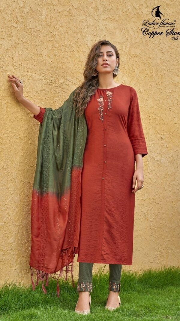 Ladies Flavour Copper Stone Vol-4 Wholesale Kurti Catalogue