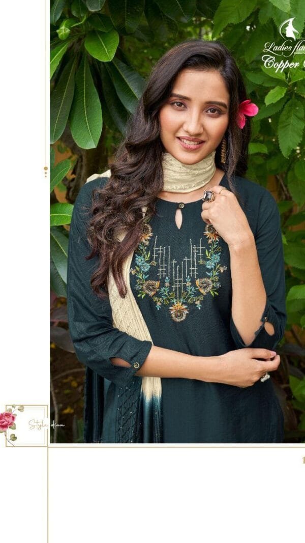 Ladies Flavour Copper Stone Vol-4 Wholesale Kurti Catalogue