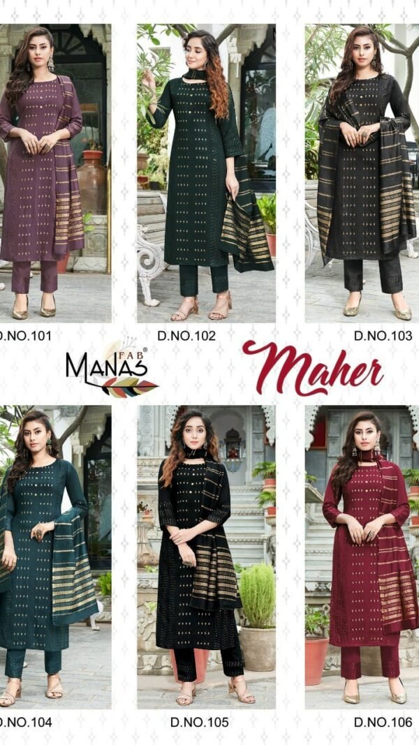 MAHER MANAS FAB Dress Material Wholesale Price