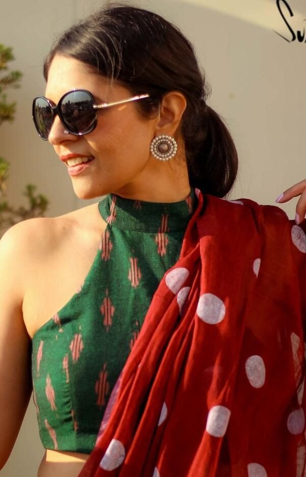 Mal Mal Chanderi Saree with Digital Print 03