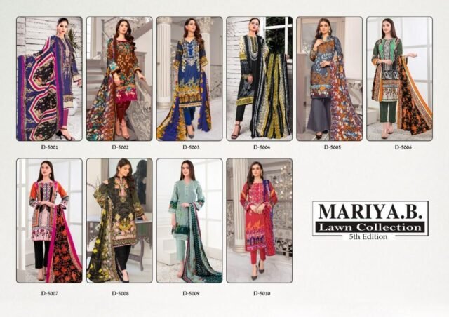 Mariya B the Original Lawn Cotton Pakistani Suits (1)