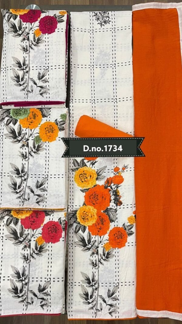 Non-Catalog SuitsLawn Cotton Special Designer