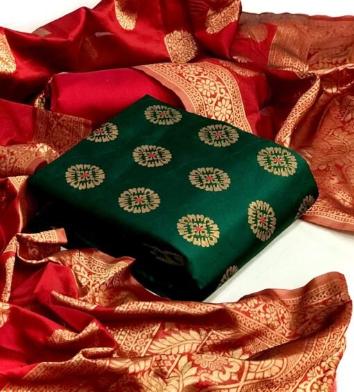 Non-Catalog Suits Wholesale Banarasi Silk Suits 2