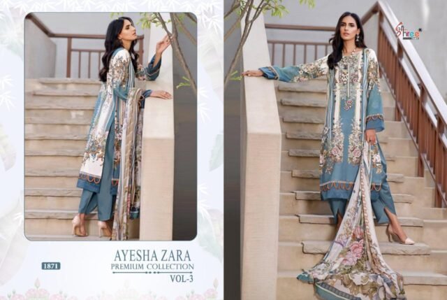 Online Pakistani Dresses Adan Libaas Schiffli Collection Vol-07