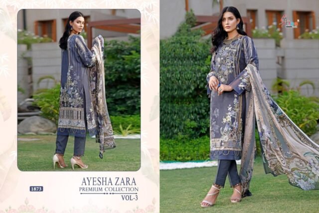 Online Pakistani Dresses Adan Libaas Schiffli Collection Vol-07