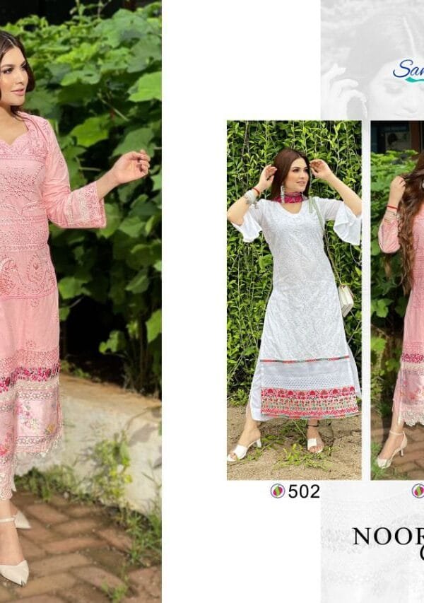 Pakistani Designer Dresses Noor Chickenkari-Nx Vol-1
