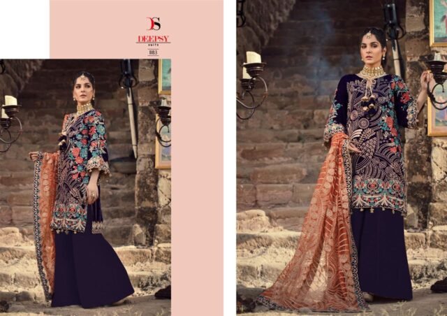 Pashmina Suits Aniq Velvet Collection By DEEPSY SUITS